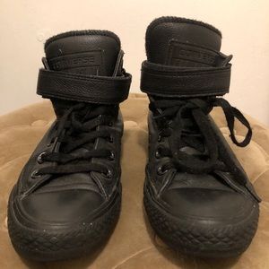Leather Converse w/ ankle strap